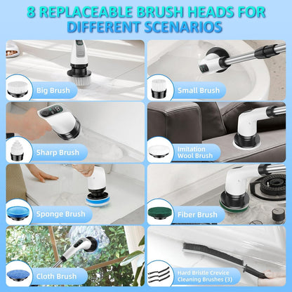 9-in-1 Electric Spin Scrubber-Cordless