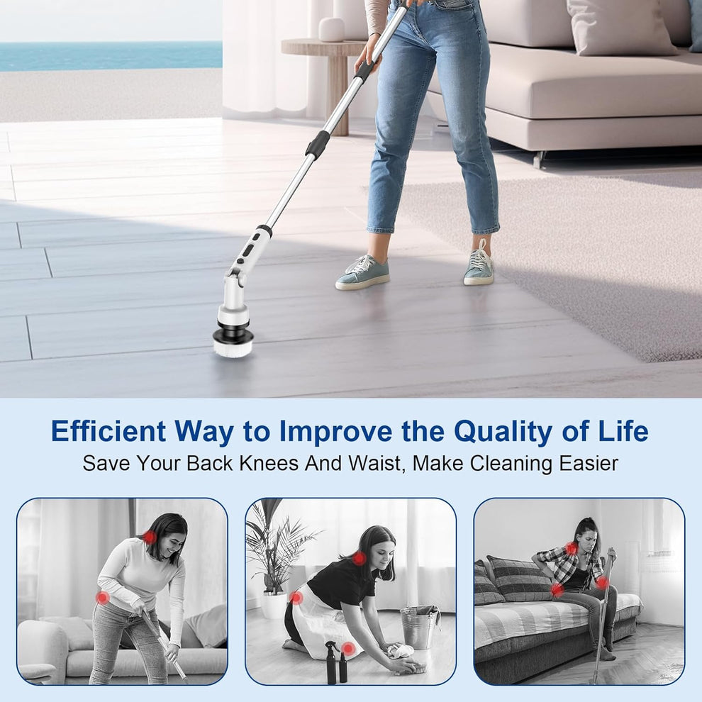 9-in-1 Electric Spin Scrubber-Cordless