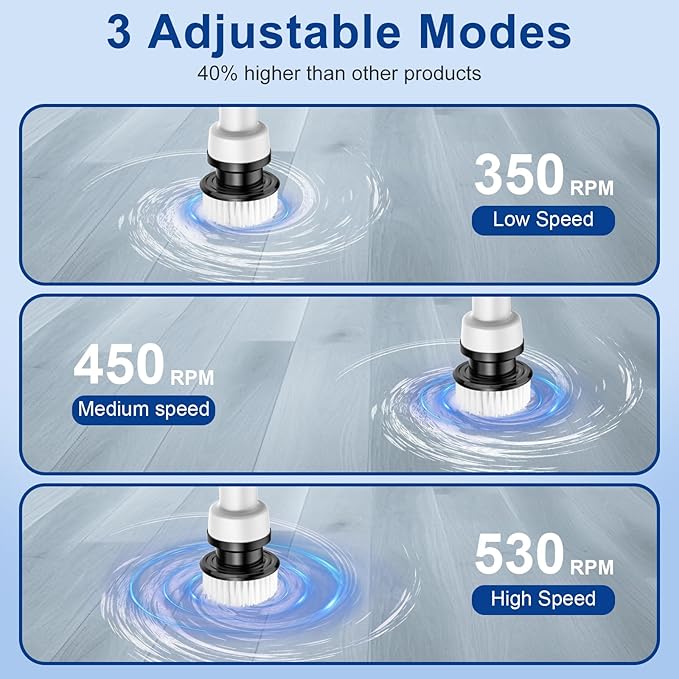 9-in-1 Electric Spin Scrubber-Cordless