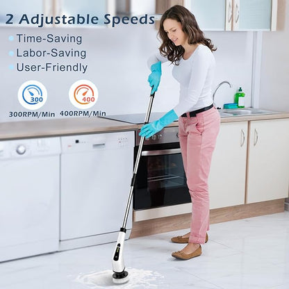 9-in-1 Electric Spin Scrubber-Cordless